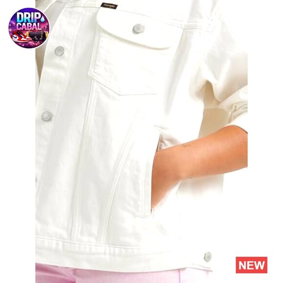 Relaxed Fit Denim Jacket Classic Oversized Y2K Retro Chic Girlfriend Style - Picture 5 of 6